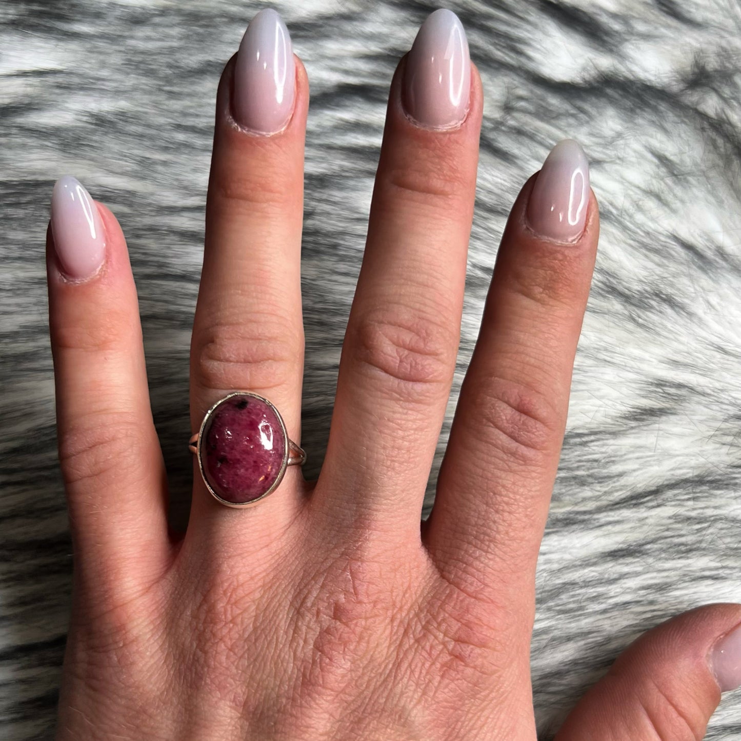 Rhodonite Stone Ring